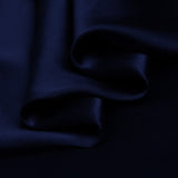 Super Dark Blue 100% Pure Mulberry Silk Fabric 19mm 44" Width Pre - Cut Silk Fabric - NOCHKA