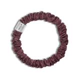 Super Ultra Thin 100% Mulberry Silk Scrunchie - Silver - NOCHKA