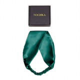 Teal Pure Silk Headband - NOCHKA
