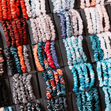 Teal Shades Ultra - Skinny Silk Scrunchies (Set of 5) - NOCHKA