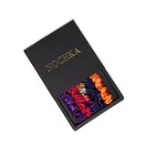 Vibrant Colors Ultra - Skinny Silk Scrunchies (Set of 5) - NOCHKA