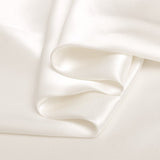 White 100% Pure Mulberry Silk Fabric 19mm 44" Width Pre - Cut Silk Fabric - NOCHKA