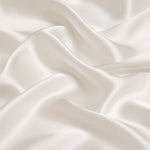 White 100% Pure Mulberry Silk Fabric 19mm 44" Width Pre - Cut Silk Fabric - NOCHKA