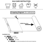 White 100% Pure Mulberry Silk Fabric 19mm Cut - to - Size Silk Fabric - NOCHKA