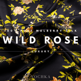 Wild Rose 100% Pure Mulberry Silk Pillowcase - Envelope - NOCHKA