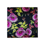 Wild Rose Mulbery Silk Square Scarf - NOCHKA