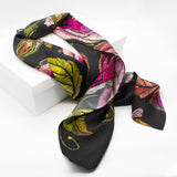 Wild Rose Mulbery Silk Square Scarf - NOCHKA