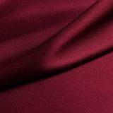 Wine Red 100% Pure Mulberry Silk Fabric 19mm 44" Width Pre - Cut Silk Fabric - NOCHKA