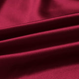 Wine Red 100% Pure Mulberry Silk Fabric 19mm 44" Width Pre - Cut Silk Fabric - NOCHKA