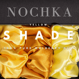 Yellow Shades of 3 Skinny Mulberry Silk Scrunchies | 100% Silk - NOCHKA