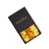 Yellow Shades of 3 Skinny Mulberry Silk Scrunchies | 100% Silk - NOCHKA