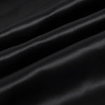 Black 100% Pure Mulberry Silk Fabric 19mm 44" Width Pre-Cut Silk Fabric
