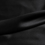 Black 100% Pure Mulberry Silk Fabric 19mm 44" Width Pre-Cut Silk Fabric
