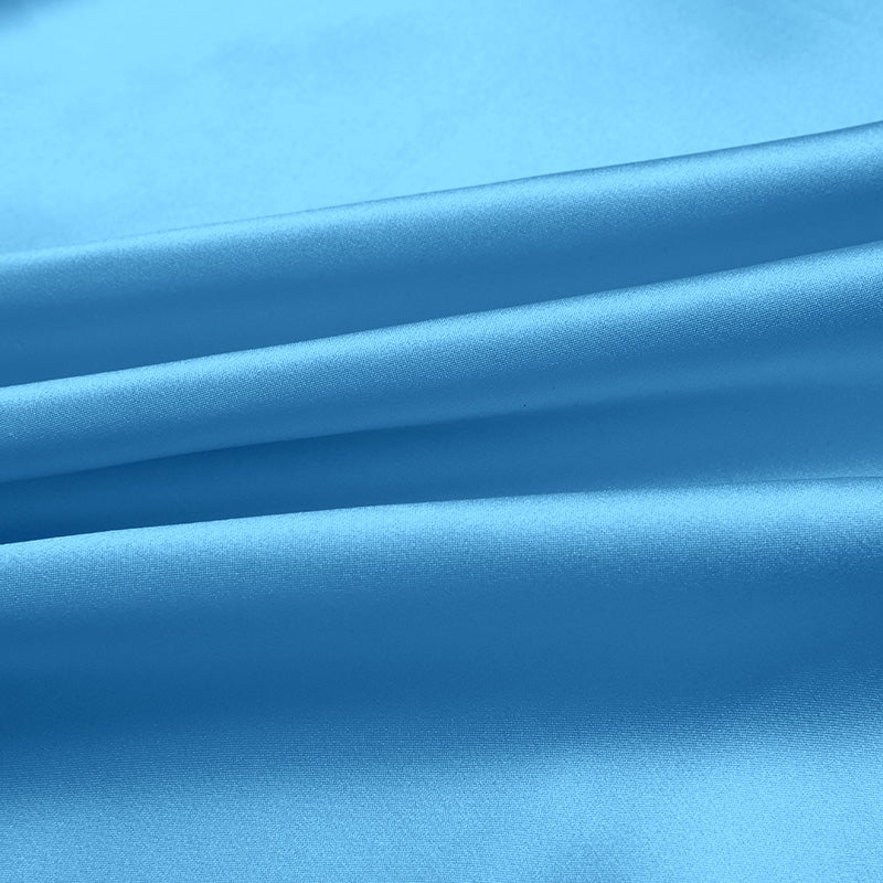 Baby Blue 100% Pure Mulberry Silk Fabric 19mm 44" Width Pre-Cut Silk Fabric
