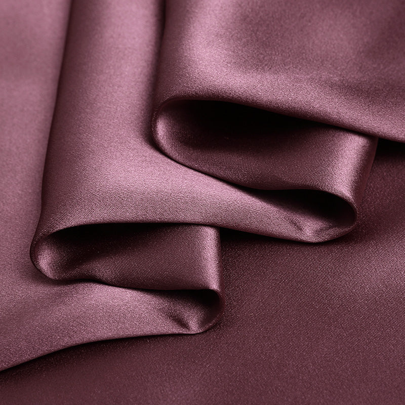 Mauve 100% Pure Mulberry Silk Fabric 19mm 44" Width Pre-Cut Silk Fabric
