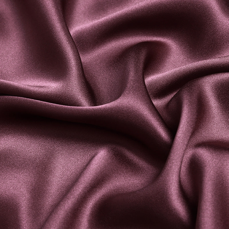 Mauve 100% Pure Mulberry Silk Fabric 19mm 44" Width Pre-Cut Silk Fabric
