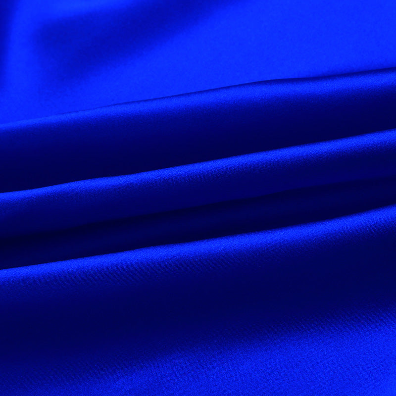 Royal Blue 100% Pure Mulberry Silk Fabric 19mm 44" Width Pre-Cut Silk Fabric
