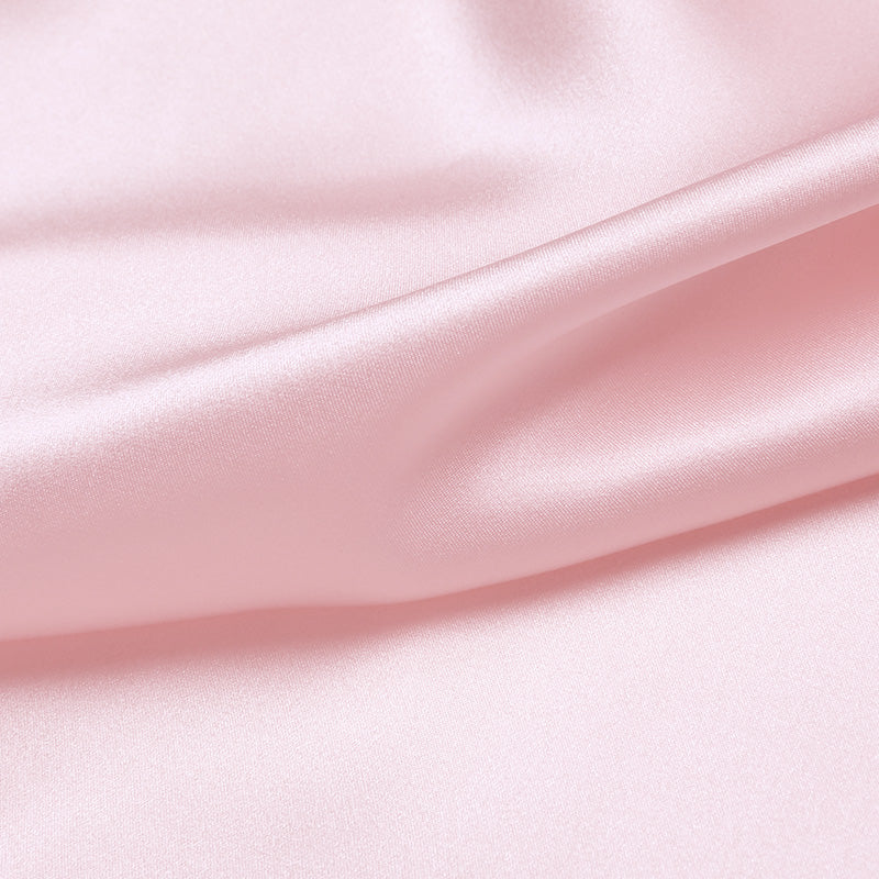 Blush 100% Pure Mulberry Silk Fabric 19mm 44" Width Pre-Cut Silk Fabric
