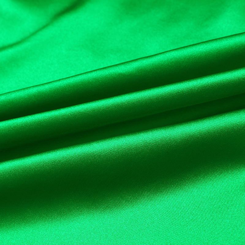 Kelly Green 100% Pure Mulberry Silk Fabric 19mm 44" Width Pre-Cut Silk Fabric
