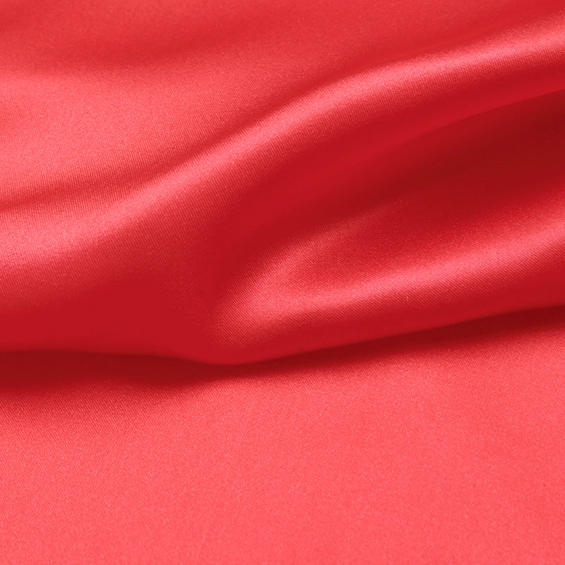 Coral 100% Pure Mulberry Silk Fabric 19mm 44" Width Pre-Cut Silk Fabric
