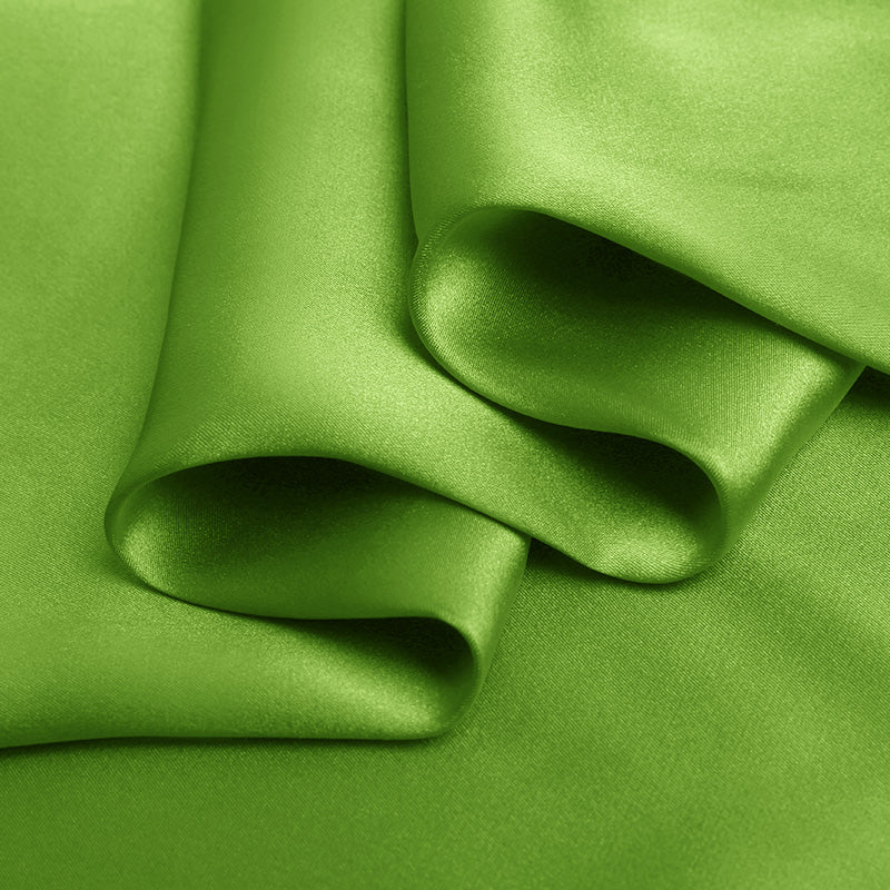 Lime 100% Pure Mulberry Silk Fabric 19mm 44" Width Pre-Cut Silk Fabric
