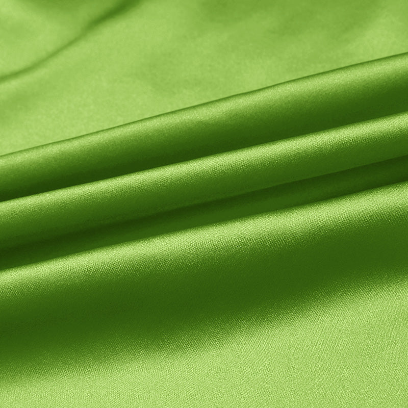 Lime 100% Pure Mulberry Silk Fabric 19mm 44" Width Pre-Cut Silk Fabric
