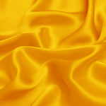 Vibrant Yellow 100% Pure Mulberry Silk Fabric 19mm 44" Width Pre-Cut Silk Fabric
