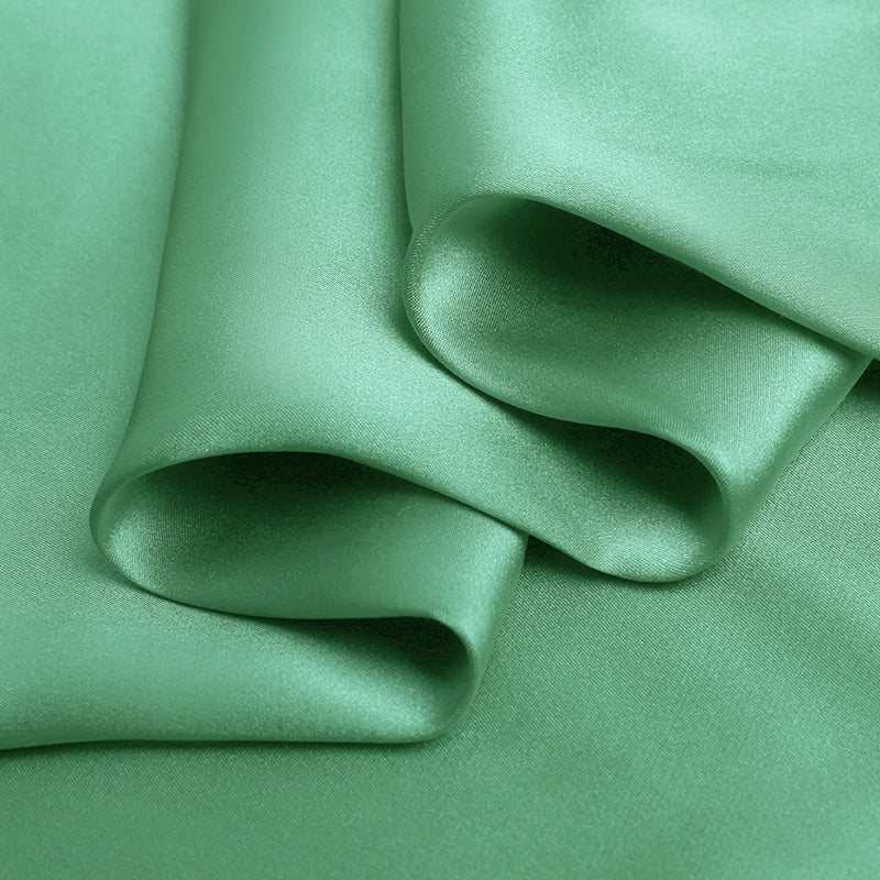 Malachite 100% Pure Mulberry Silk Fabric 19mm 44" Width Pre-Cut Silk Fabric
