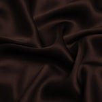 Dark Brown 100% Pure Mulberry Silk Fabric 19mm 44" Width Pre-Cut Silk Fabric
