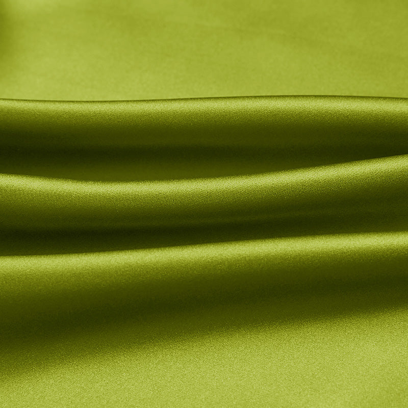 Chartreuse 100% Pure Mulberry Silk Fabric 19mm 44" Width Pre-Cut Silk Fabric
