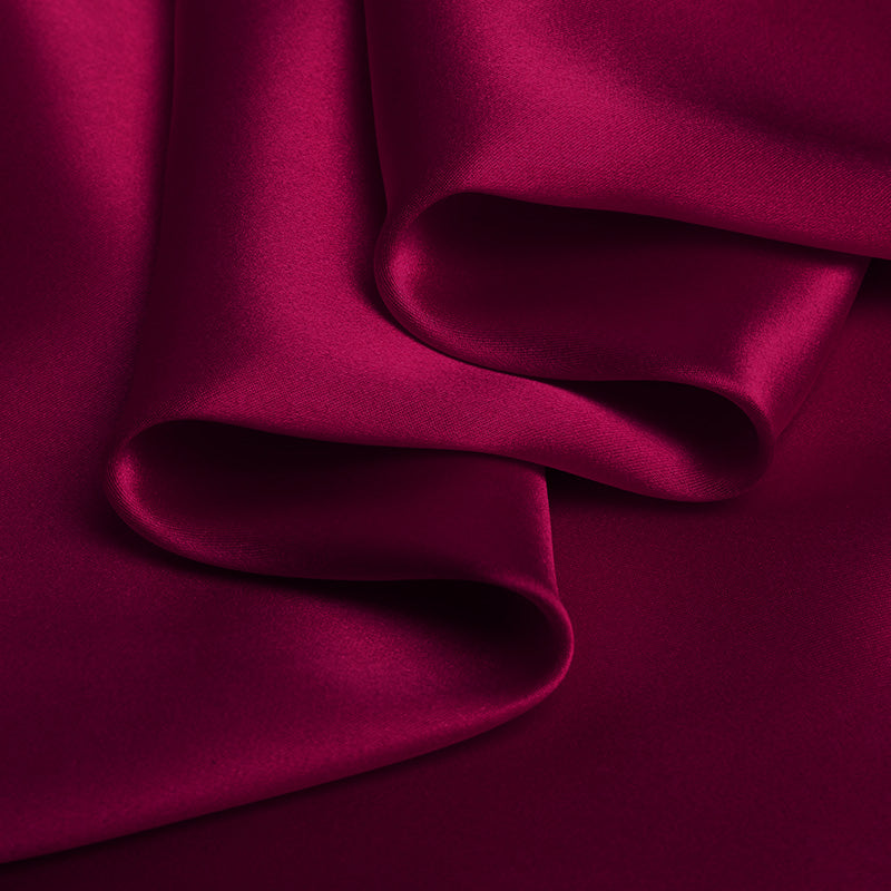 Raspberry 100% Pure Mulberry Silk Fabric 19mm 44" Width Pre-Cut Silk Fabric
