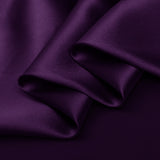 Purple 100% Pure Mulberry Silk Fabric 19mm 44" Width Pre-Cut Silk Fabric
