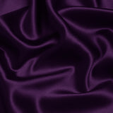 Purple 100% Pure Mulberry Silk Fabric 19mm 44" Width Pre-Cut Silk Fabric
