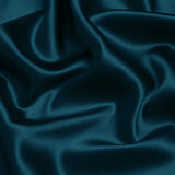 Deep Teal 100% Pure Mulberry Silk Fabric 19mm 44" Width Pre-Cut Silk Fabric
