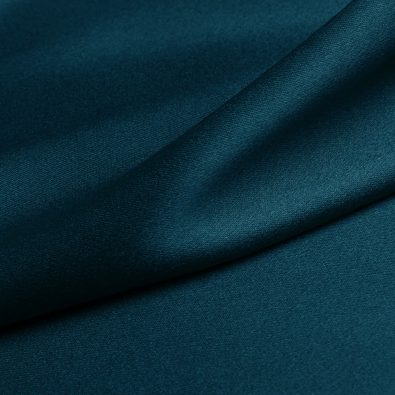 Deep Teal 100% Pure Mulberry Silk Fabric 19mm 44" Width Pre-Cut Silk Fabric
