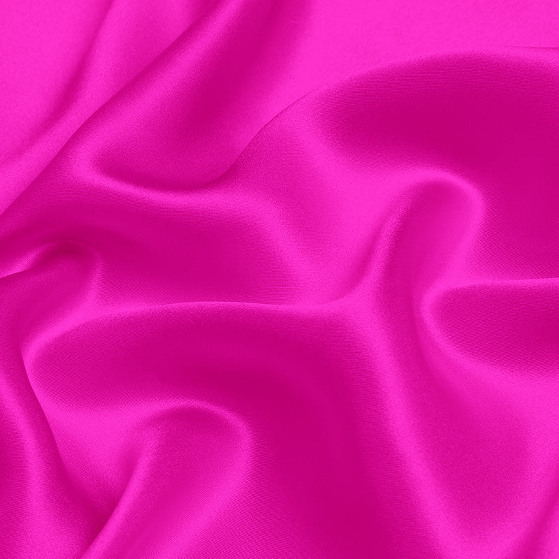 Hot Pink 100% Pure Mulberry Silk Fabric 19mm 44" Width Pre-Cut Silk Fabric
