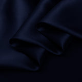 Deep Blue 100% Pure Mulberry Silk Fabric 19mm 44" Width Pre-Cut Silk Fabric
