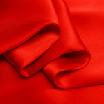 Red 100% Pure Mulberry Silk Fabric 19mm 44" Width Pre-Cut Silk Fabric
