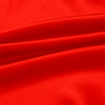 Red 100% Pure Mulberry Silk Fabric 19mm 44" Width Pre-Cut Silk Fabric
