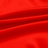 Red 100% Pure Mulberry Silk Fabric 19mm 44" Width Pre-Cut Silk Fabric
