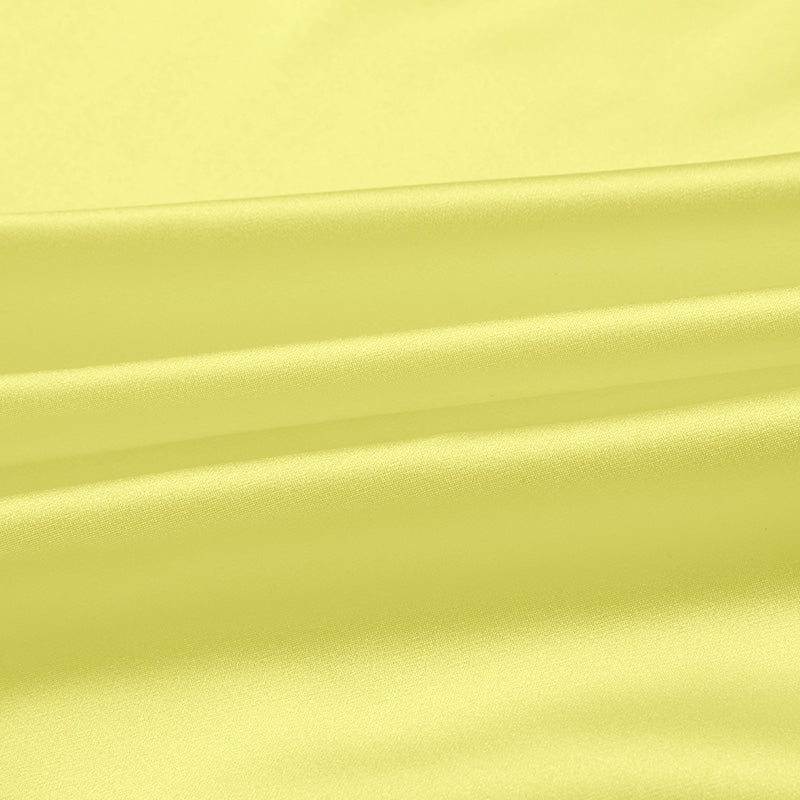 Pastel Yellow 100% Pure Mulberry Silk Fabric 19mm 44" Width Pre-Cut Silk Fabric
