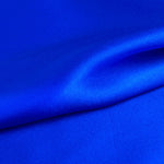 Indigo Blue 100% Pure Mulberry Silk Fabric 19mm 44" Width Pre-Cut Silk Fabric
