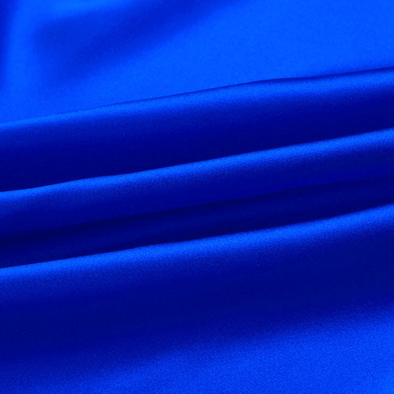 Indigo Blue 100% Pure Mulberry Silk Fabric 19mm 44" Width Pre-Cut Silk Fabric
