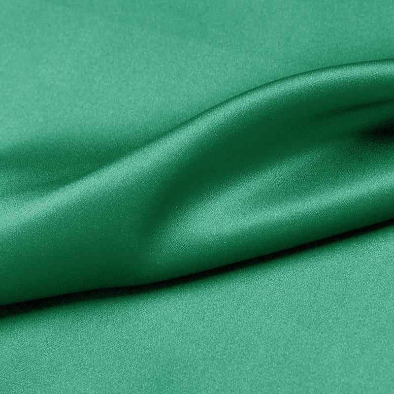 Jungle Green 100% Pure Mulberry Silk Fabric 19mm 44" Width Pre-Cut Silk Fabric
