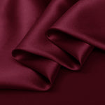 Ruby Red 100% Pure Mulberry Silk Fabric 19mm 44" Width Pre-Cut Silk Fabric
