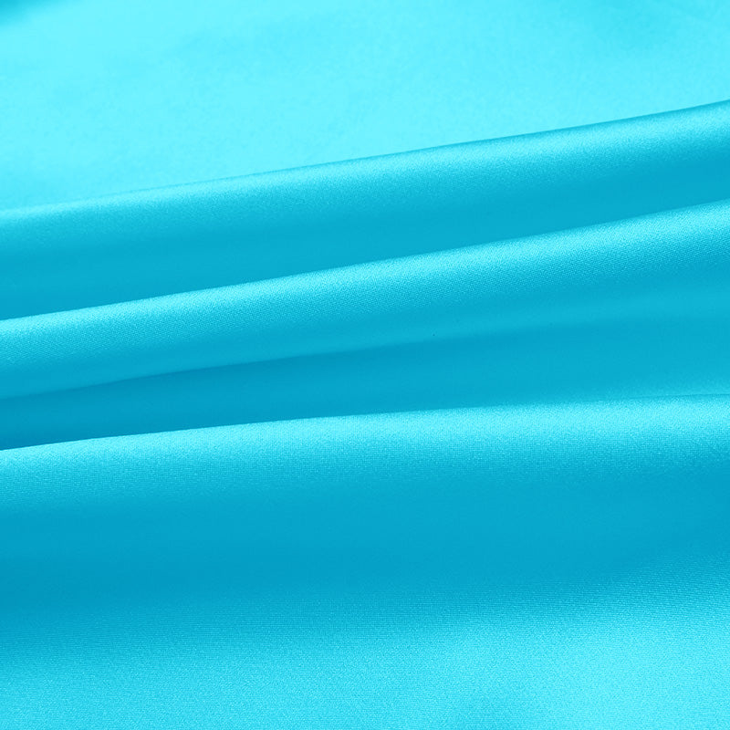 Arctic Blue Color 100% Pure Mulberry Silk Fabric 19mm 44" Width Pre-Cut Silk Fabric
