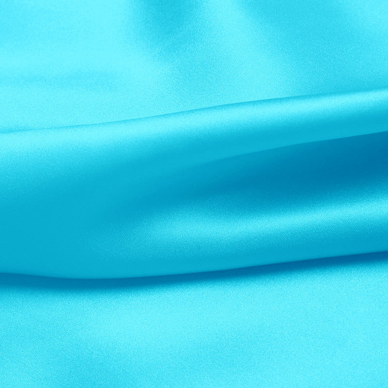 Arctic Blue Color 100% Pure Mulberry Silk Fabric 19mm 44" Width Pre-Cut Silk Fabric
