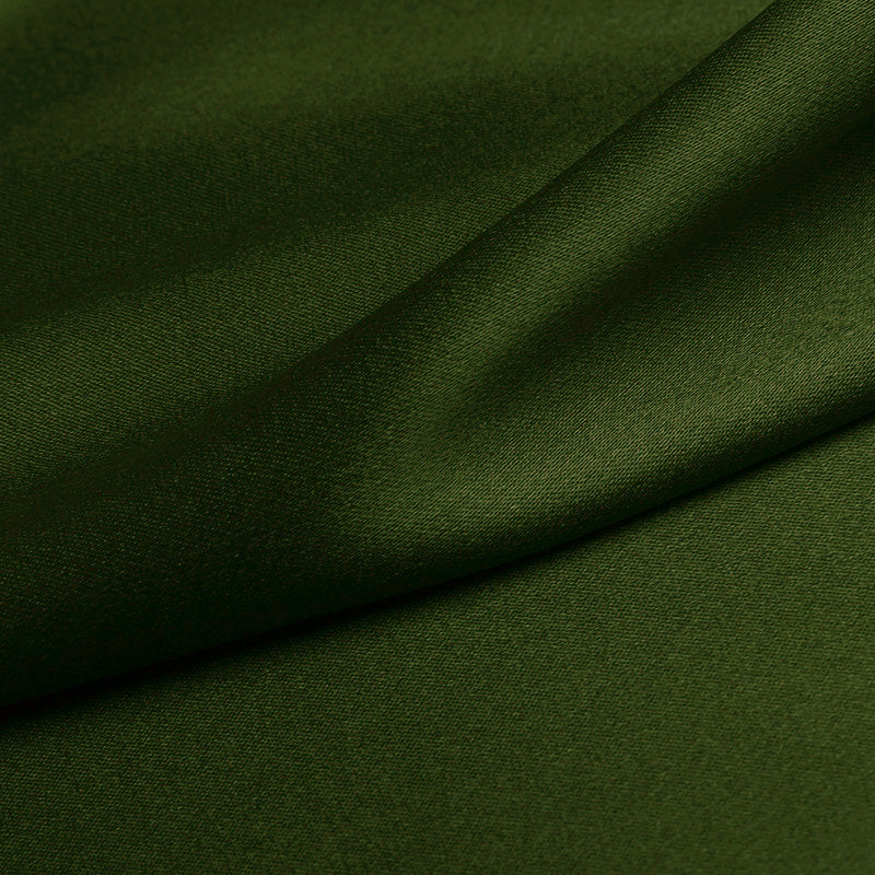 Olive 100% Pure Mulberry Silk Fabric 19mm 44" Width Pre-Cut Silk Fabric
