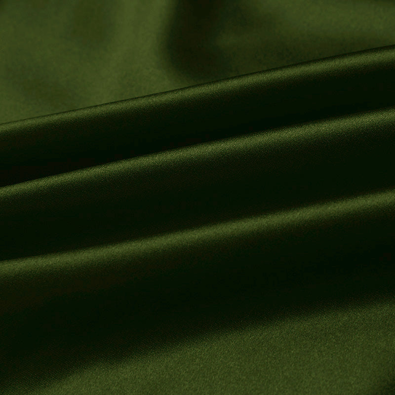 Olive 100% Pure Mulberry Silk Fabric 19mm 44" Width Pre-Cut Silk Fabric
