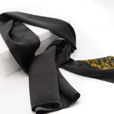 Midnight Leopard Mulbery Silk Rectangle Scarf
